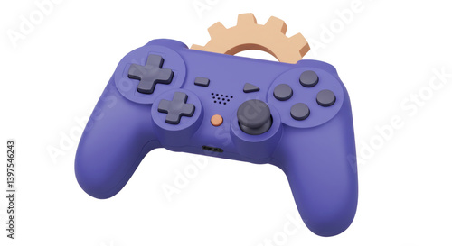 Isolated Game Controller with Gear