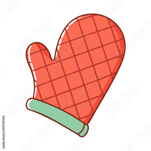oven mitt icon, oven mitt vector illustration-simple illustration of oven mitt, perfect for oven mitt logos and icons