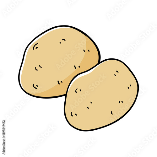 potatoes icon, potatoes vector illustration-simple illustration of potatoes, perfect for potatoes logos and icons