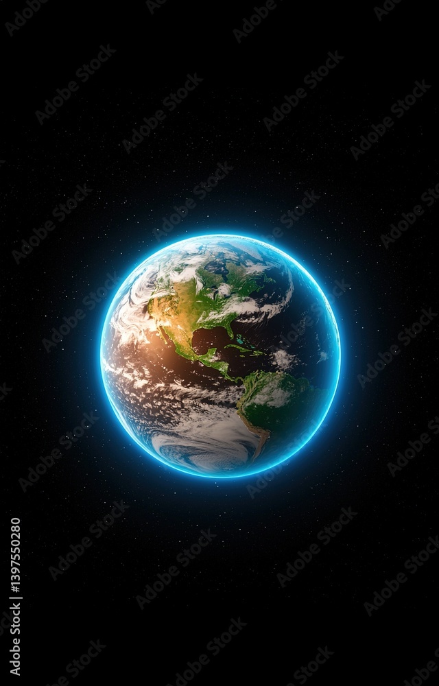 Fototapeta premium earth in space