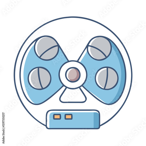 reel to reel tape icon, reel to reel tape vector illustration-simple illustration of reel to reel tape, perfect for reel to reel tape logos and icons