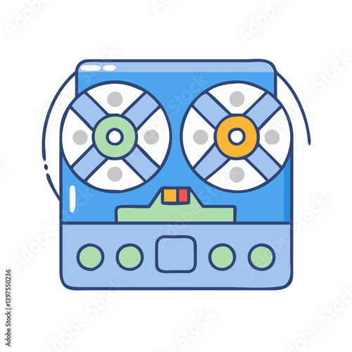 reel to reel tape icon, reel to reel tape vector illustration-simple illustration of reel to reel tape, perfect for reel to reel tape logos and icons