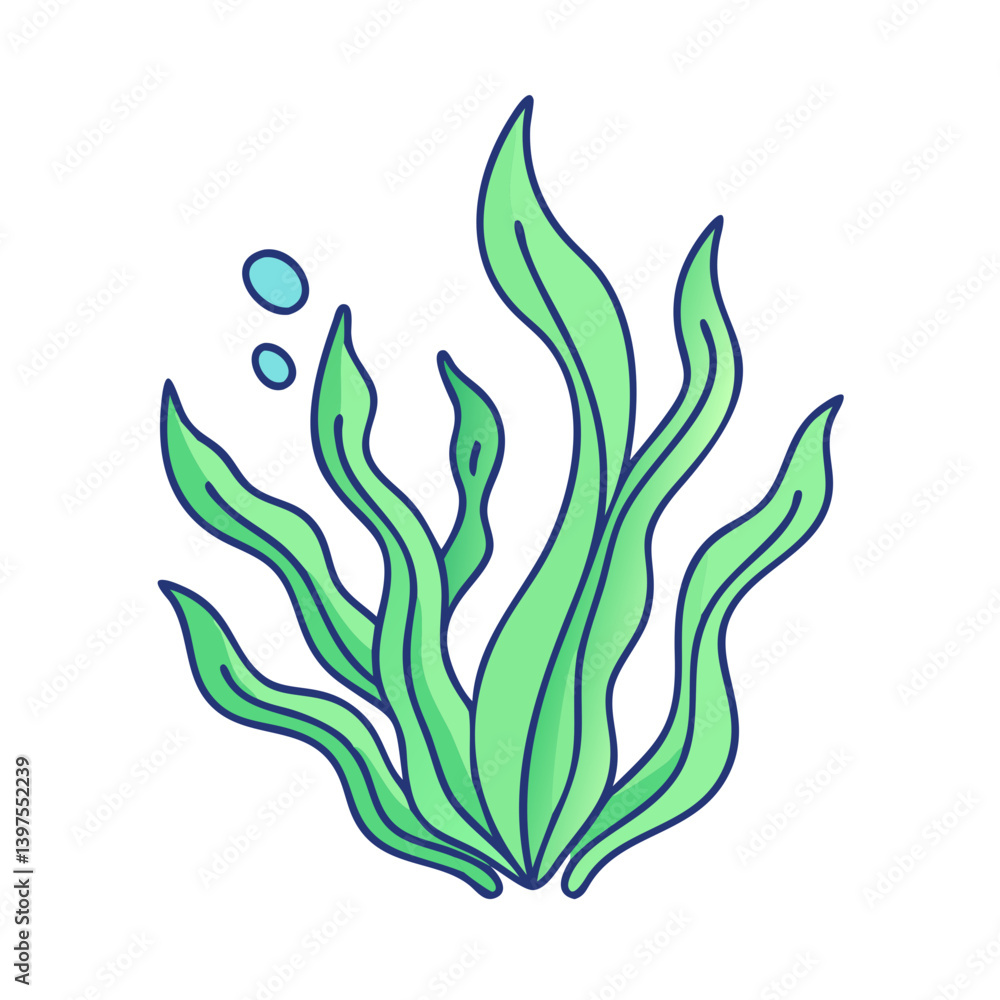 seaweed icon, seaweed vector illustration-simple illustration of seaweed, perfect for seaweed logos and icons seaweed icon, seaweed vector illustration-simple illustration of seaweed, perfect for seaweed logos and icons