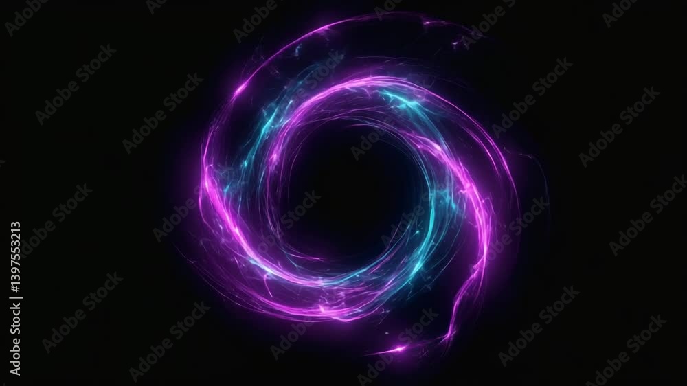 Cosmic Vortex: A mesmerizing digital depiction of a swirling cosmic vortex, a portal of radiant energy, captivating viewers with its abstract, and breathtaking display of light and motion.