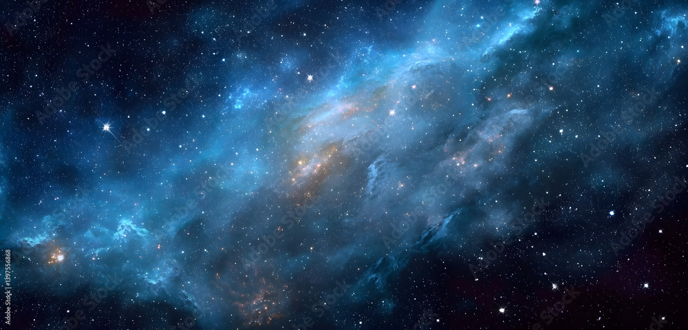 deep space, abstract blue background deep space, abstract blue background