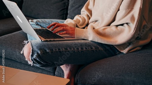 The Person Using Laptop