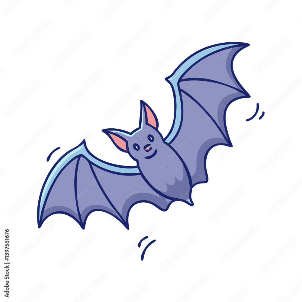 Fototapeta premium bat icon, bat vector illustration-simple illustration of bat, perfect for bat logos and icons