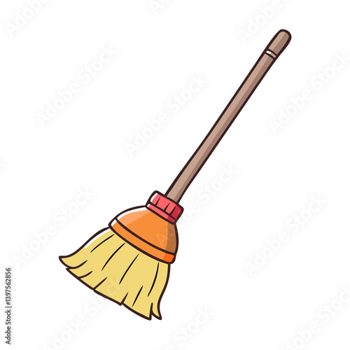 broomstick icon, broomstick vector illustration-simple illustration of broomstick, perfect for broomstick logos and icons