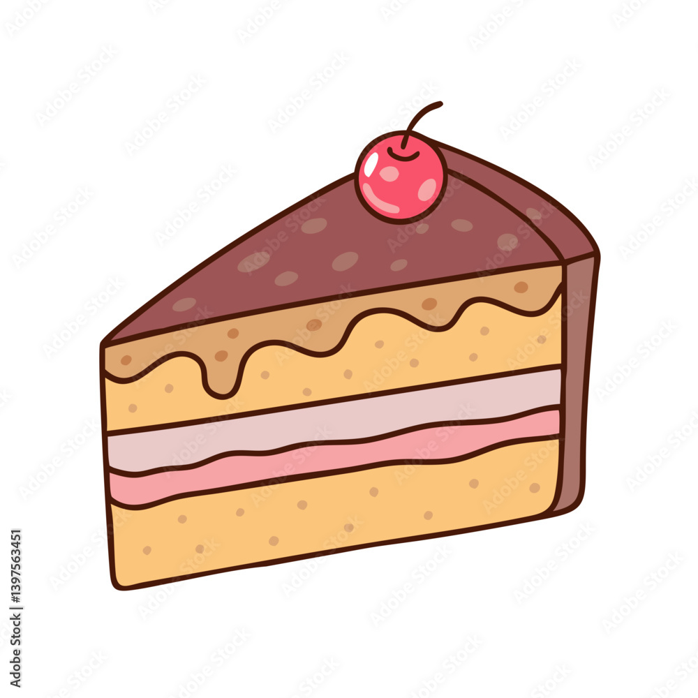 cake slice icon, cake slice vector illustration-simple illustration of cake slice, perfect for cake slice logos and icons cake slice icon, cake slice vector illustration-simple illustration of cake slice, perfect for cake slice logos and icons