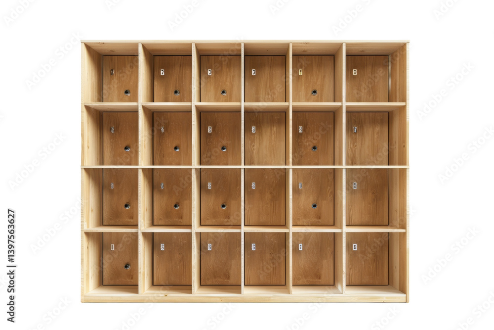 Witnessing Efficiency: Isolated Student Cubbies Isolated On Transparent Background Witnessing Efficiency: Isolated Student Cubbies Isolated On Transparent Background