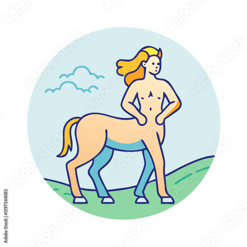 centaur icon, centaur vector illustration-simple illustration of centaur, perfect for centaur logos and icons