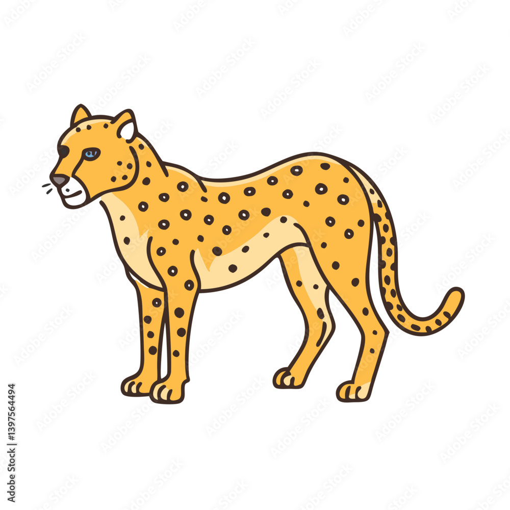 cheetah icon, cheetah vector illustration-simple illustration of cheetah, perfect for cheetah logos and icons cheetah icon, cheetah vector illustration-simple illustration of cheetah, perfect for cheetah logos and icons