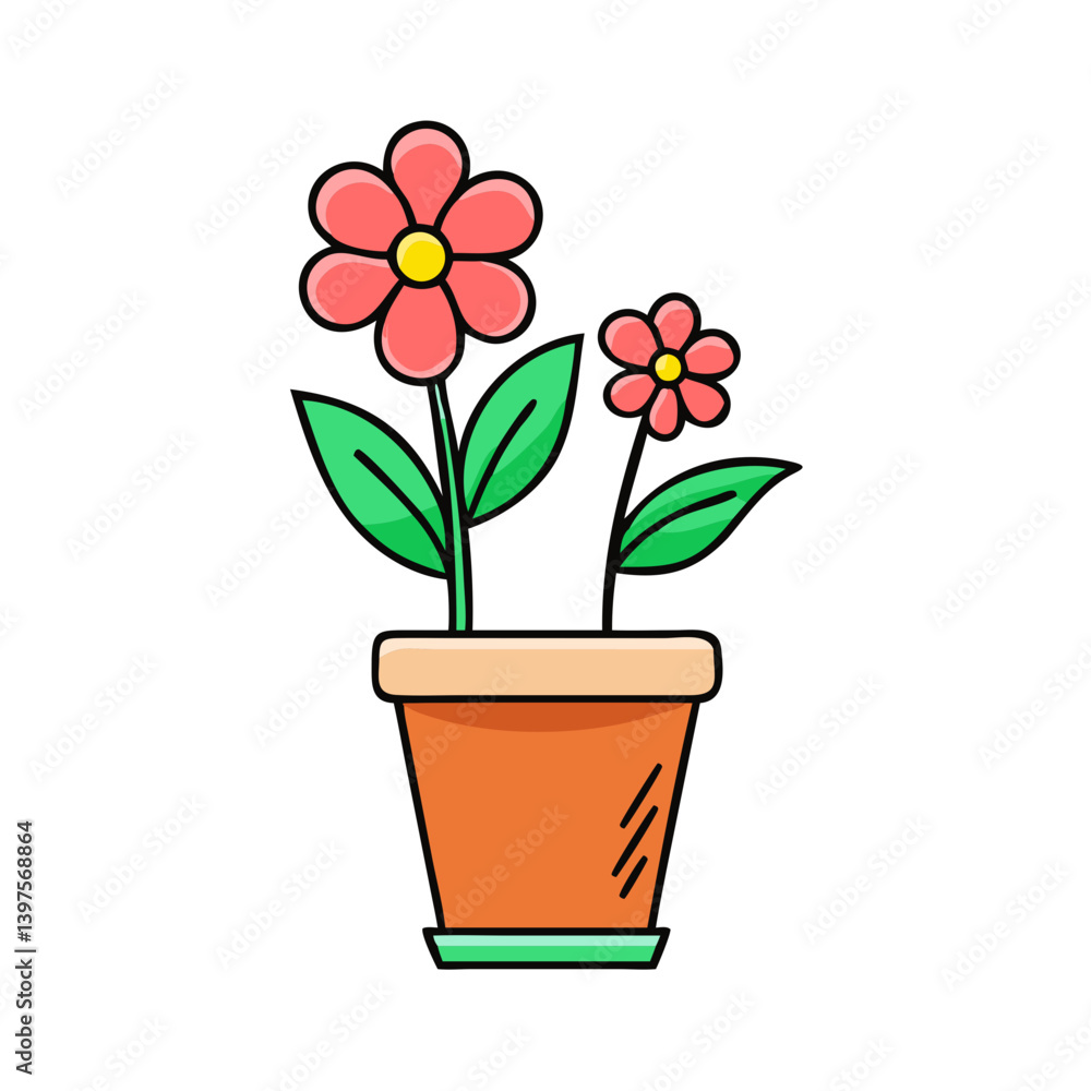 flower pot icon, flower pot vector illustration-simple illustration of flower pot, perfect for flower pot logos and icons flower pot icon, flower pot vector illustration-simple illustration of flower pot, perfect for flower pot logos and icons