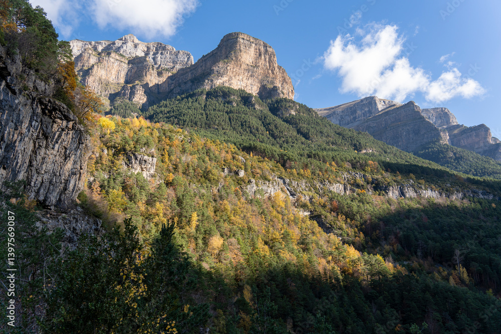Ordesa national park in the Pyrenees mountains Huesca Aragon Spain Ordesa national park in the Pyrenees mountains Huesca Aragon Spain