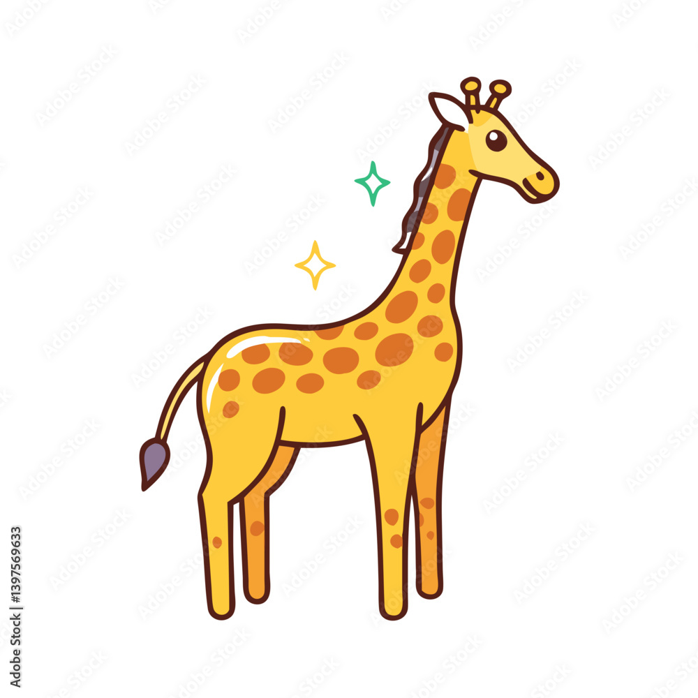 giraffe icon, giraffe vector illustration-simple illustration of giraffe, perfect for giraffe logos and icons giraffe icon, giraffe vector illustration-simple illustration of giraffe, perfect for giraffe logos and icons