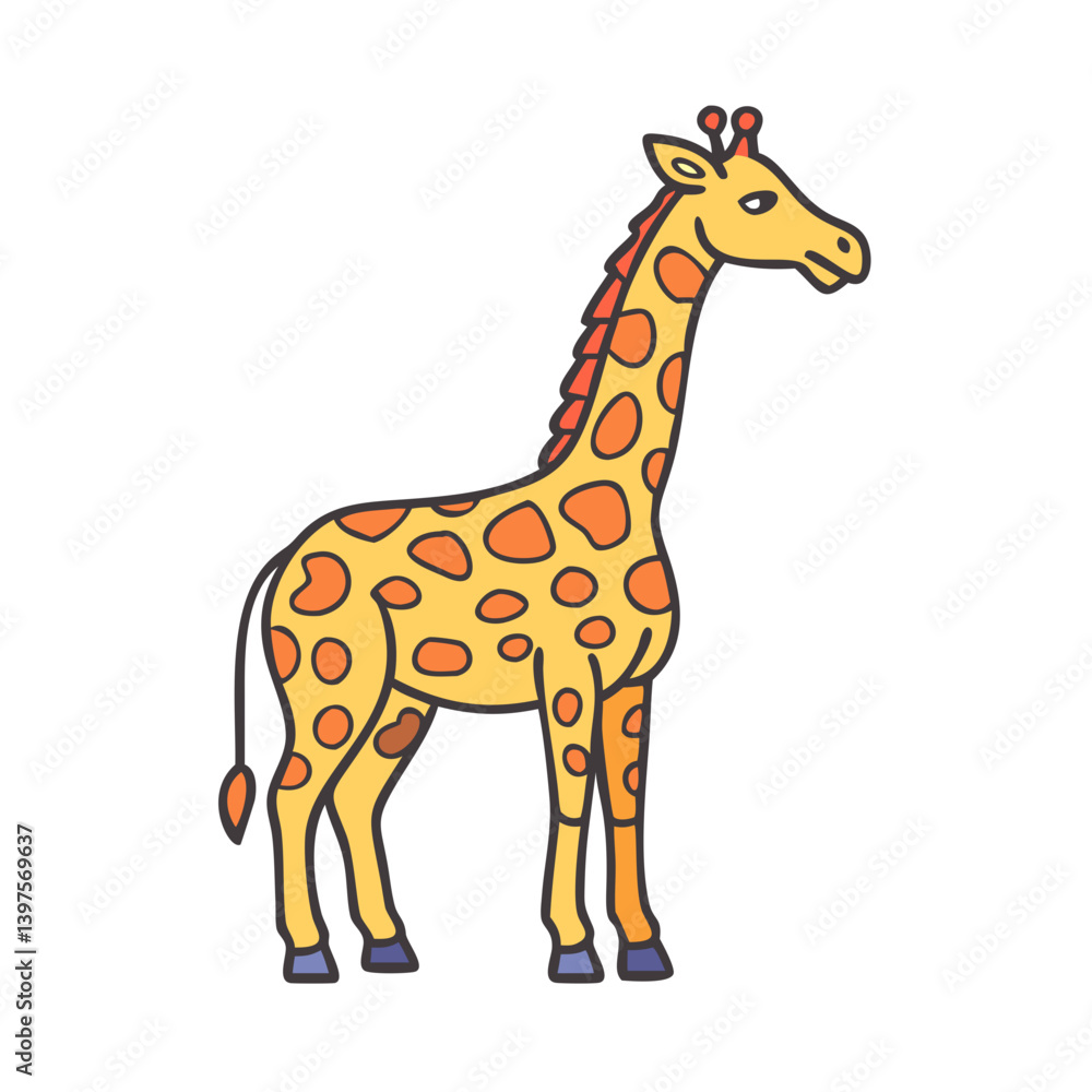 giraffe icon, giraffe vector illustration-simple illustration of giraffe, perfect for giraffe logos and icons giraffe icon, giraffe vector illustration-simple illustration of giraffe, perfect for giraffe logos and icons