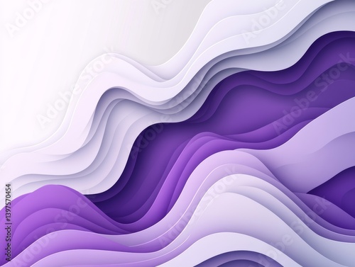 A design that is abstract in nature showcases undulating waves in various hues of purple and pink, producing a calming and hypnotic effect that stimulates imagination and tranquility