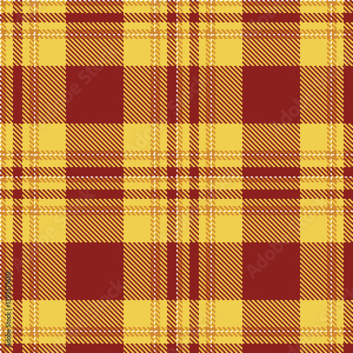 Elegant Seamless Tartan featuring Fire dull orange and Metallic maize Textile Design