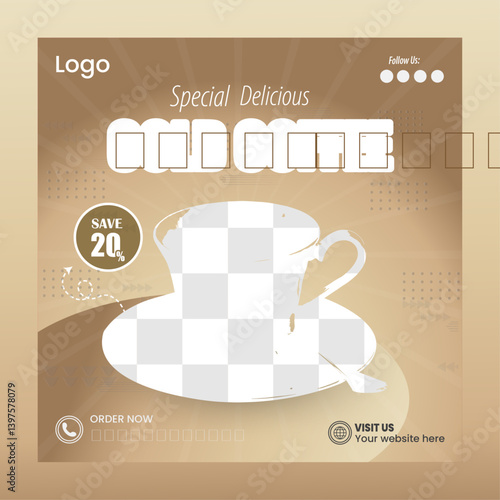 Modern Coffee social media post design template