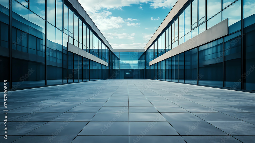 Modern building terrace Modern building terrace