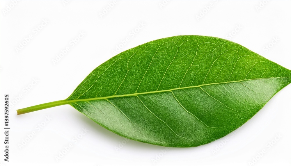 Obraz premium green leaf isolated on white