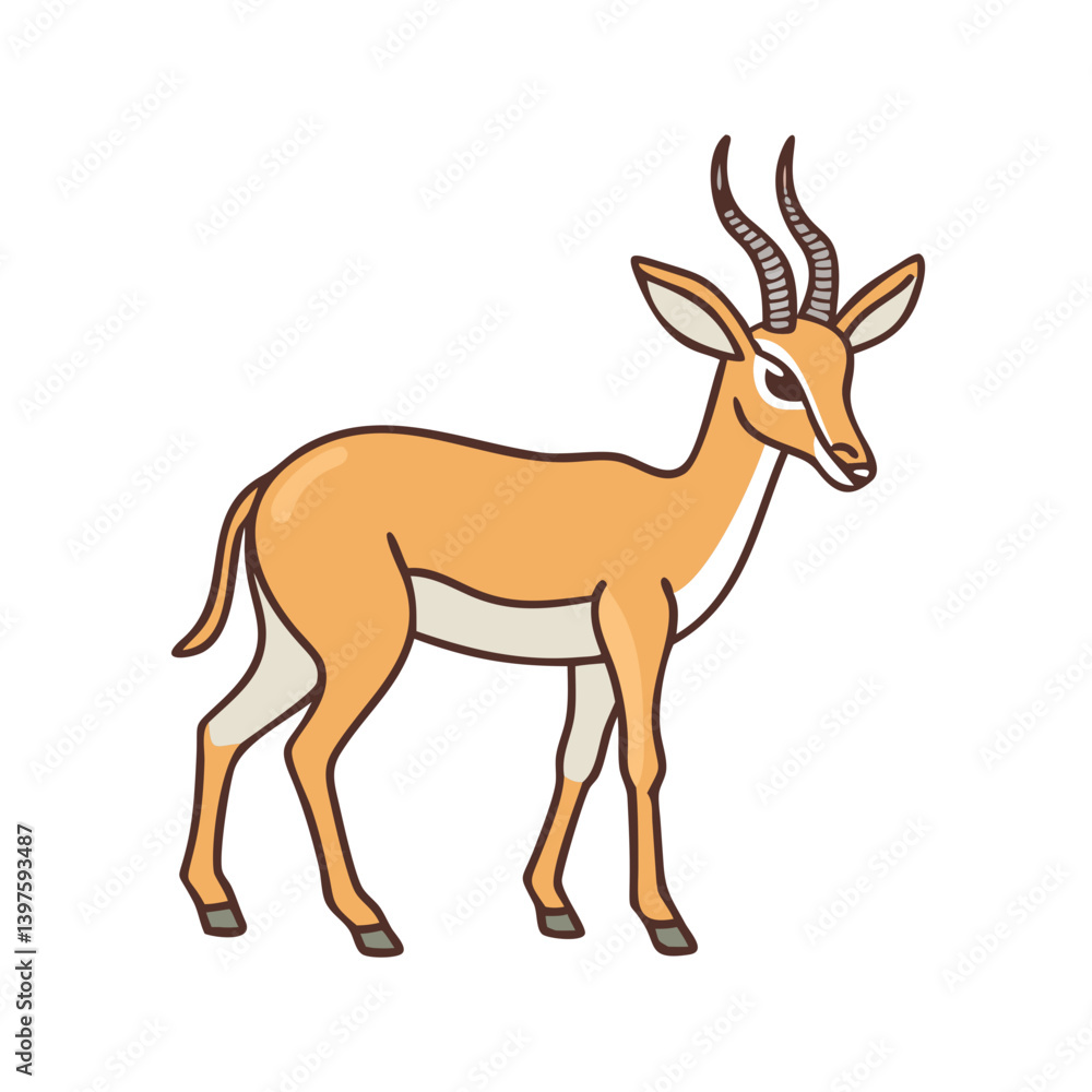 antelope icon, antelope vector illustration-simple illustration of antelope, perfect for antelope logos and icons antelope icon, antelope vector illustration-simple illustration of antelope, perfect for antelope logos and icons