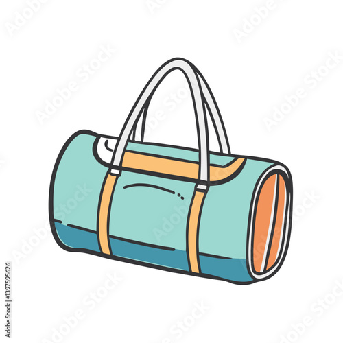 duffel bags icon, duffel bags vector illustration-simple illustration of duffel bags, perfect for duffel bags logos and icons