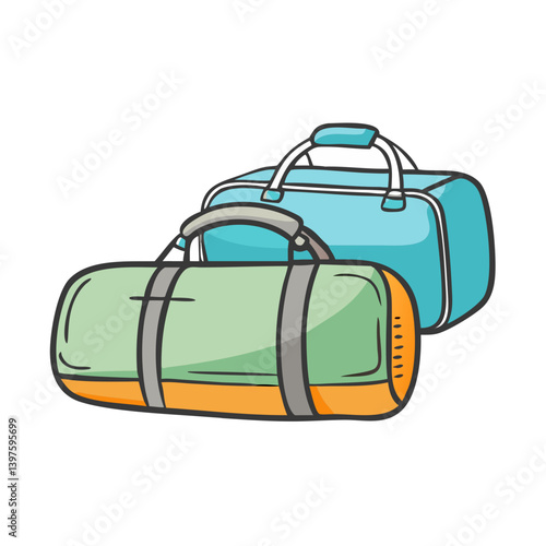 duffel bags icon, duffel bags vector illustration-simple illustration of duffel bags, perfect for duffel bags logos and icons