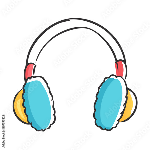ear muffs icon, ear muffs vector illustration-simple illustration of ear muffs, perfect for ear muffs logos and icons