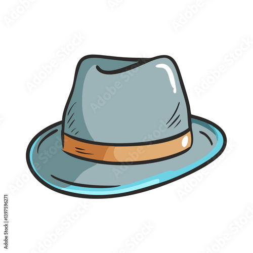 fedora icon, fedora vector illustration-simple illustration of fedora, perfect for fedora logos and icons