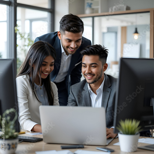 business people working together