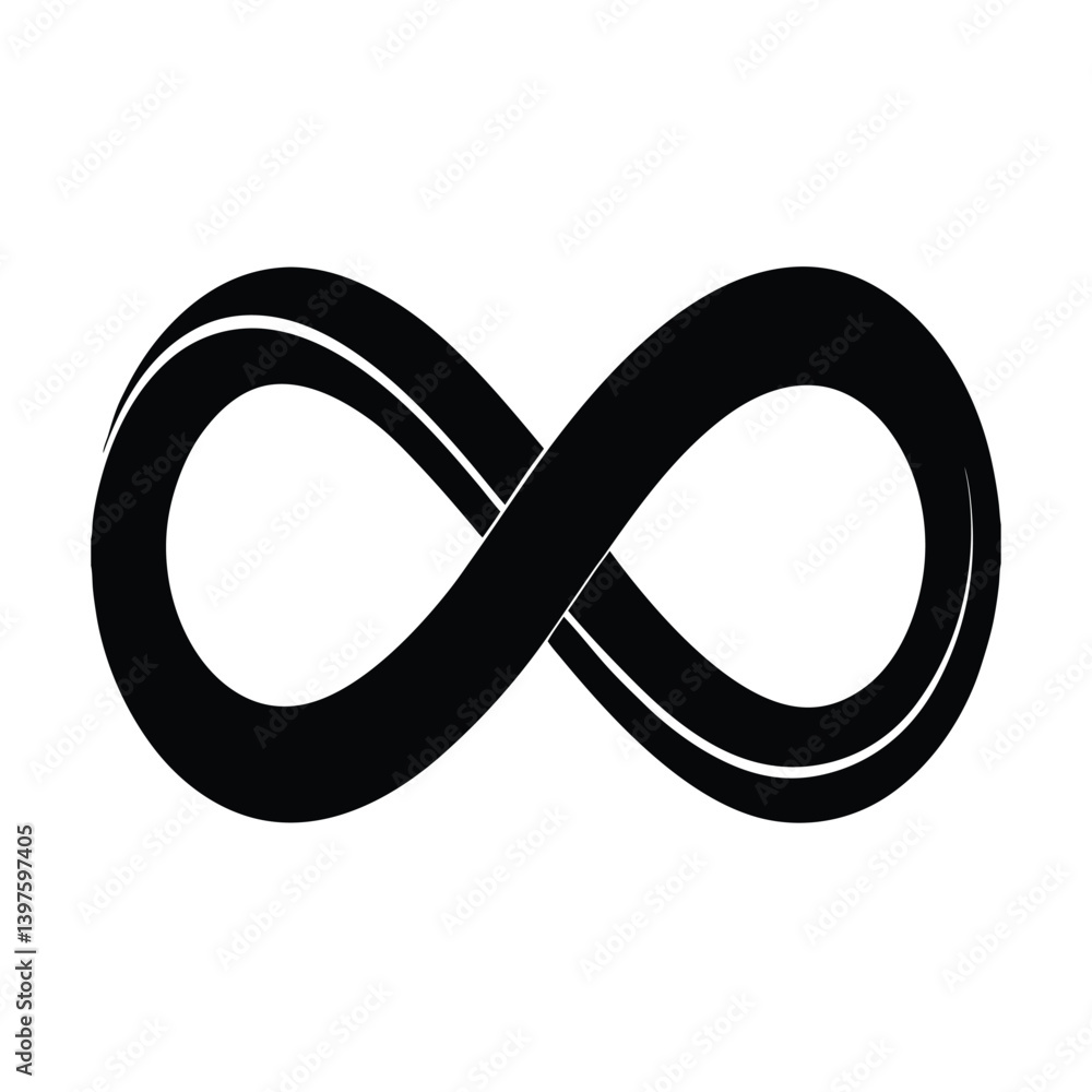 Infinity Loop Shadow Vector Art Infinity Loop Shadow Vector Art