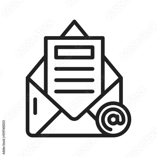 Email icon vector image. Suitable for mobile apps, web apps and print media.
