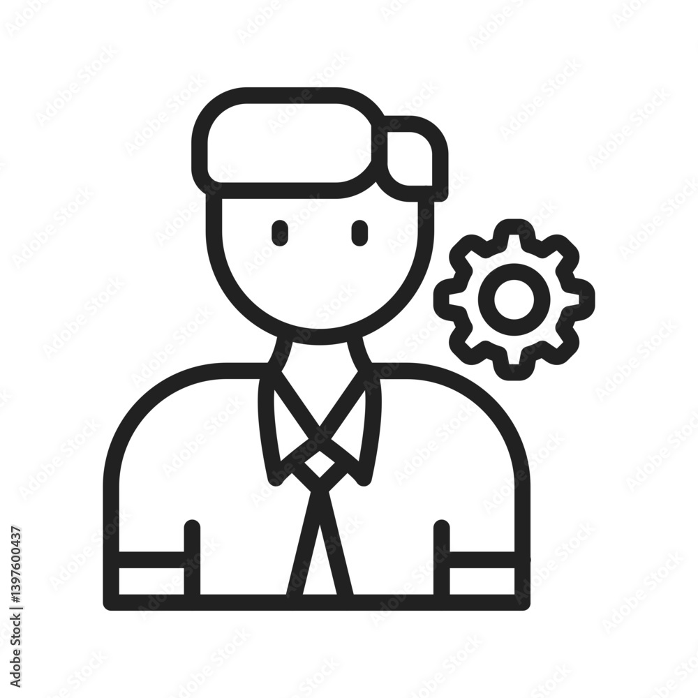 Manager icon vector image. Suitable for mobile apps, web apps and print media. Manager icon vector image. Suitable for mobile apps, web apps and print media.