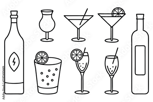 Stylish Vermouth Design Elements
