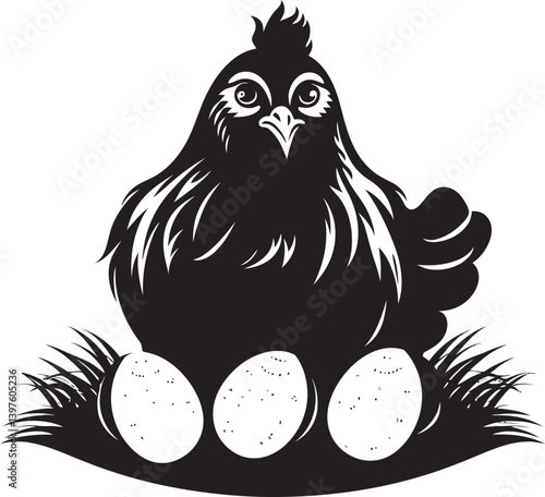 The Hen  Protective Role How She Guards Her Eggs From Harm During the Incubation Process