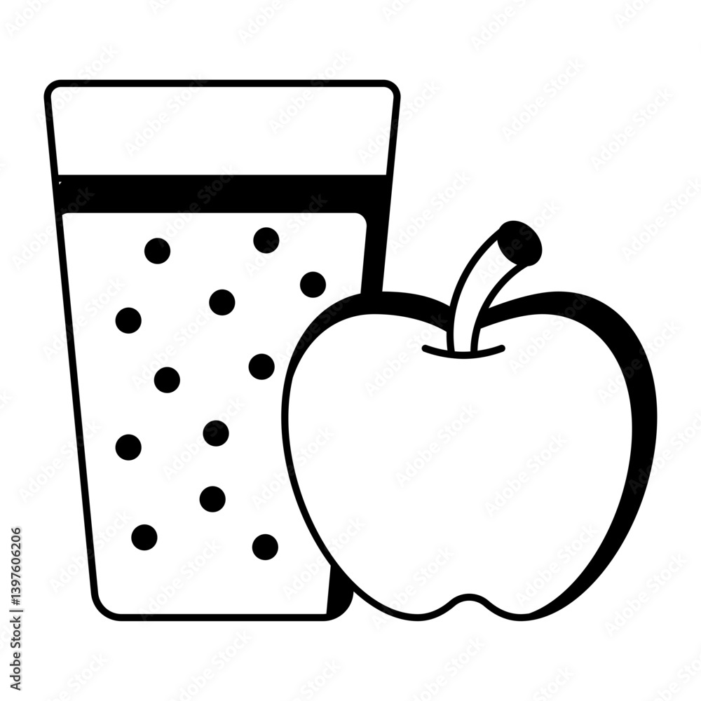Apfelschorle or Apfelsaftschorle vector icon design, German cuisine symbol, Germany Serving Platter sign, European gastronomy food culture stock illustration, splashed apple juice concept Apfelschorle or Apfelsaftschorle vector icon design, German cuisine symbol, Germany Serving Platter sign, European gastronomy food culture stock illustration, splashed apple juice concept