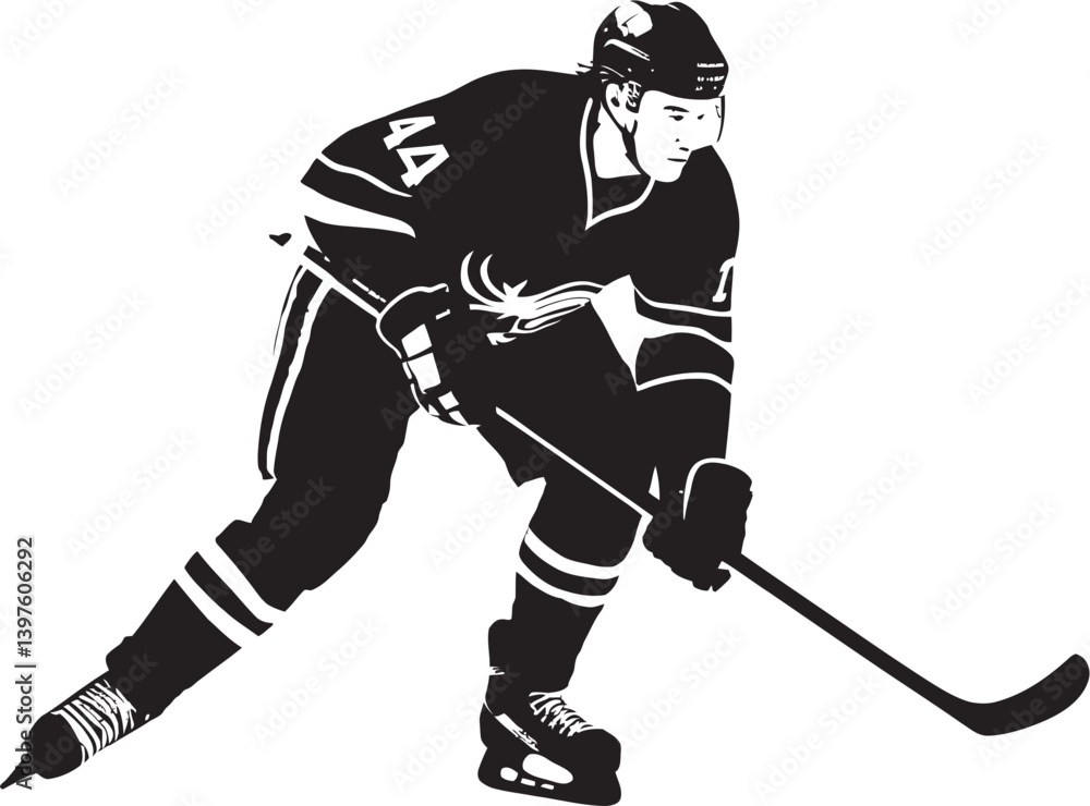 Obraz premium Passion and Perseverance The Life Lessons Learned by Hockey Players Throughout Their Careers