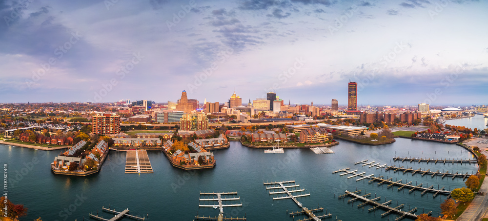 Buffalo, New York, USA Over the Marina
