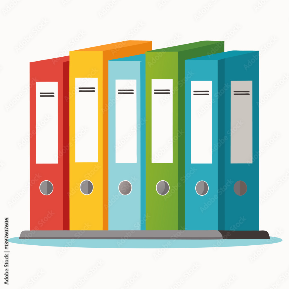 File folders used in the office are designed with artificial intelligence File folders used in the office are designed with artificial intelligence