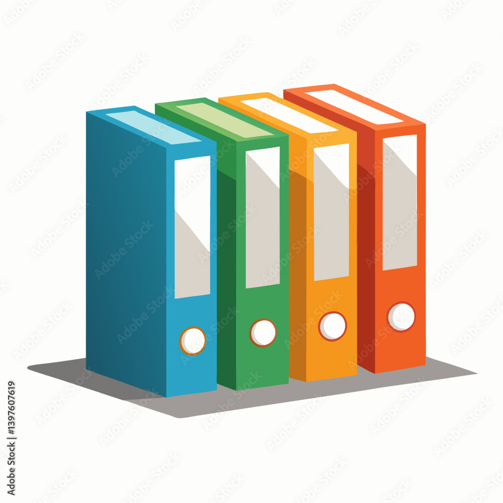 File folders used in the office are designed with artificial intelligence File folders used in the office are designed with artificial intelligence