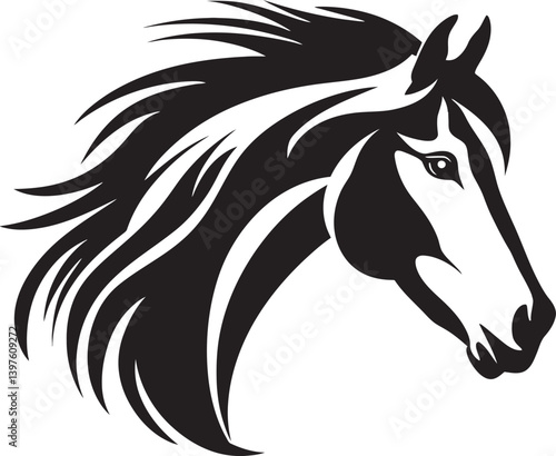 Wallpaper Mural Horse Silhouettes and Their Connection to Mythology Exploring Legends and Stories Through Art Torontodigital.ca