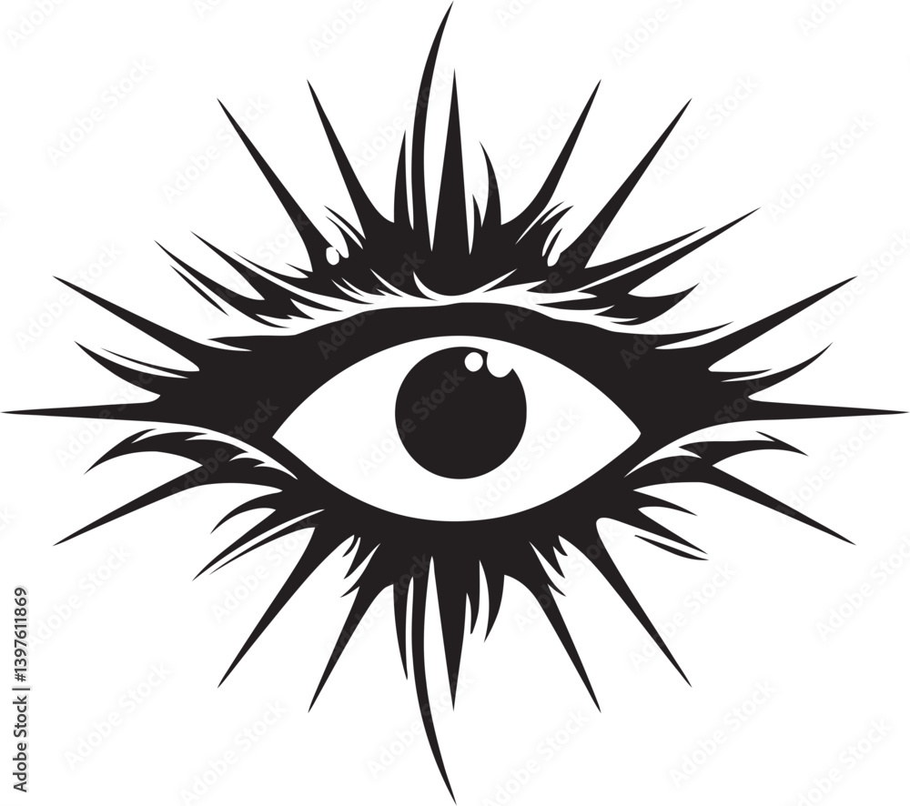Obraz premium The Grinning Eyes of Terror Decoding the Visual Language of Death Metal Artistry