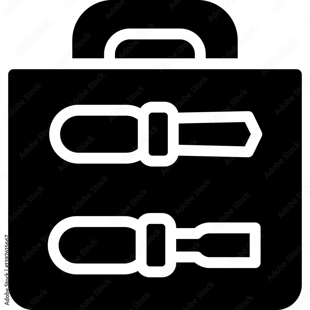Tool Box Glyph Icon