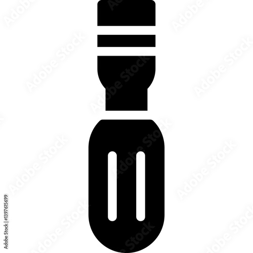 Wood Chisel Glyph Icon