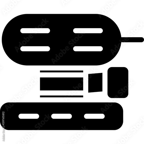 Electric Sander Glyph Icon