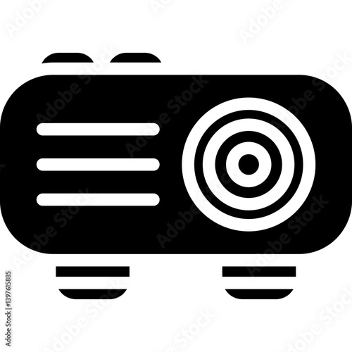 Projector Glyph Icon