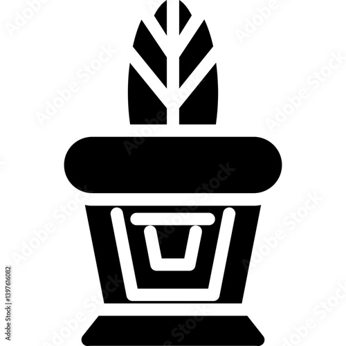 Office Plants Glyph Icon