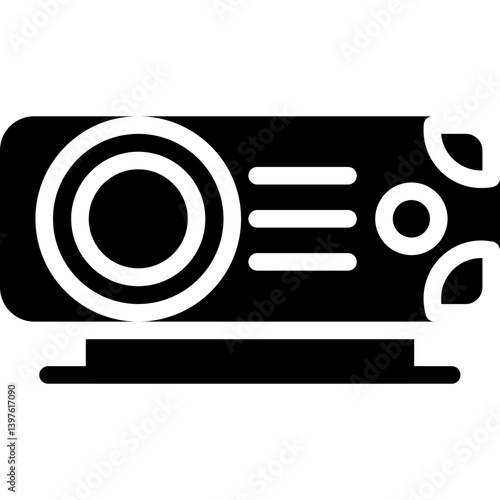 Projector Glyph Icon