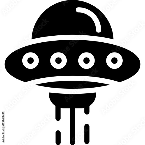 UFO Mystery Glyph Icon